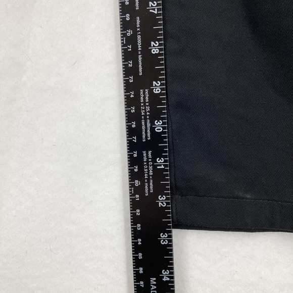 Dockers Go Khaki Pants Womens 12 Long Black Stain Defender Flat Front Workwear - Picture 12 of 16